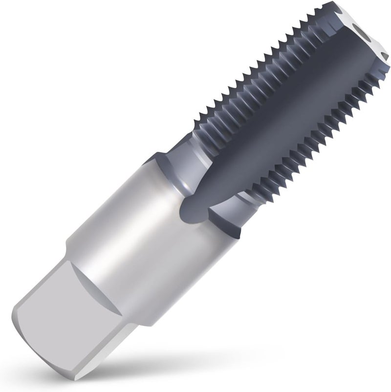 ColumPRO 1/8”-28 NPT Pipe Tap with AlCrN Coating, Heavy-Duty High Speed Steel for Tapping Stainless Steel, Metal, Brass, PVC - Image 1